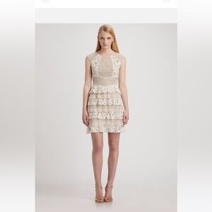 BCBGmaxazria Beige Natural Kayla dress.